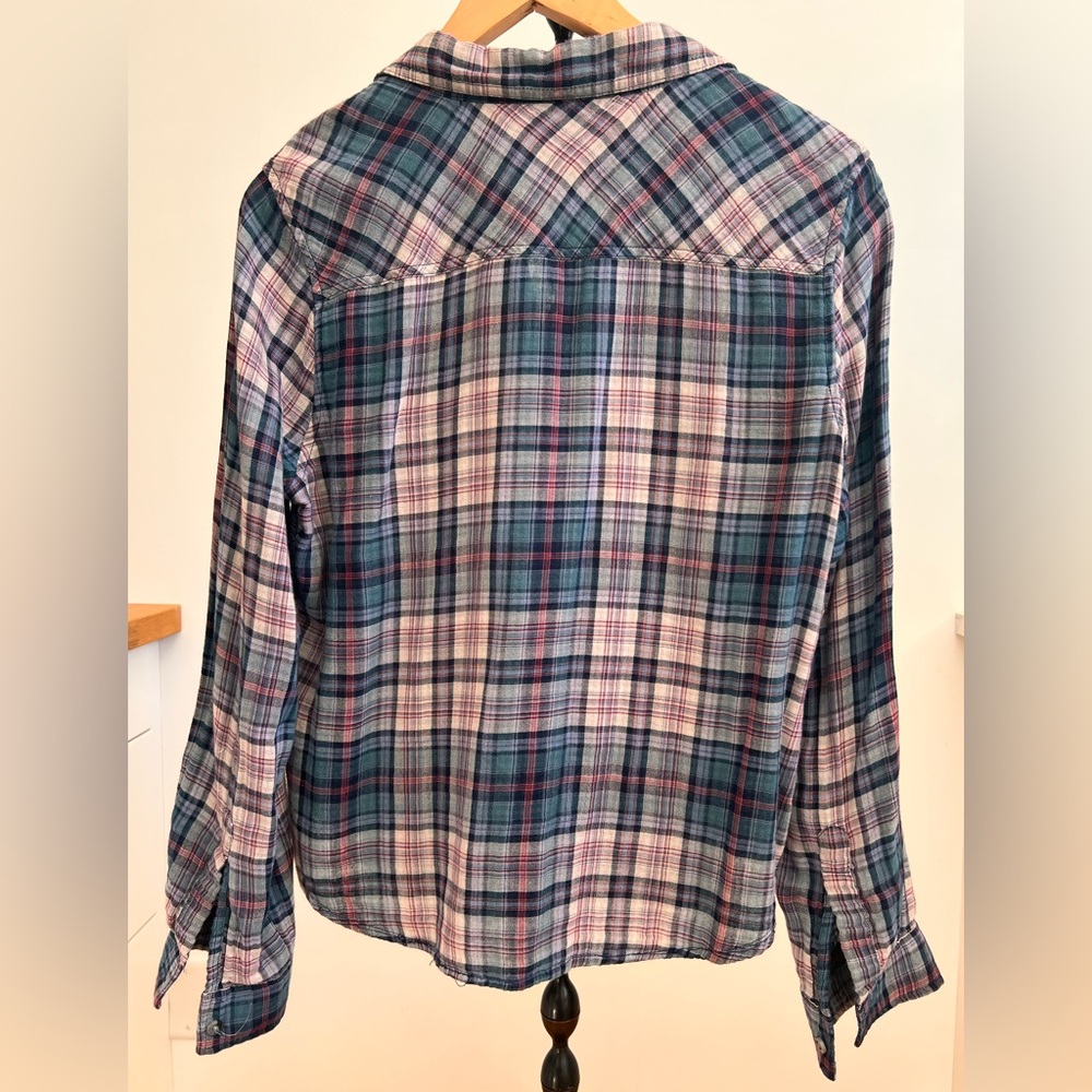 Denver Hayes Navy Plaid Shirt - Picture 4 of 5